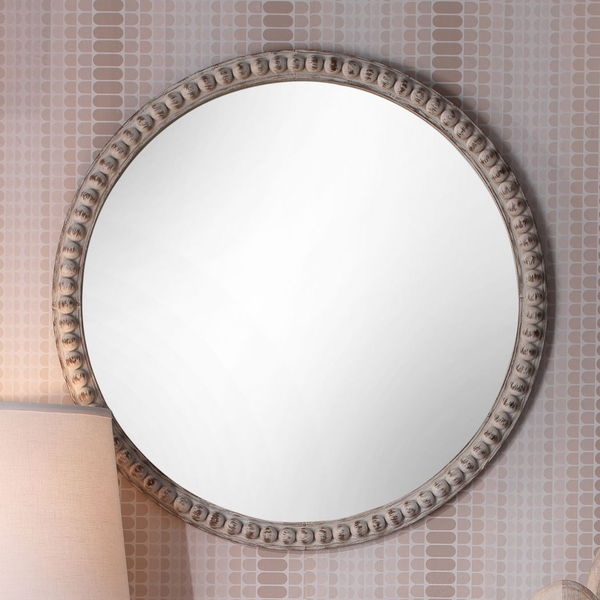 Natural Rope Small Round Mirrors, Set of 2