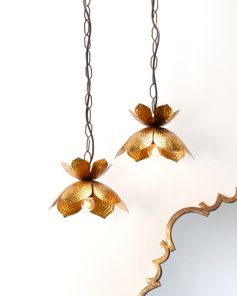 flowering lotus pendant - small