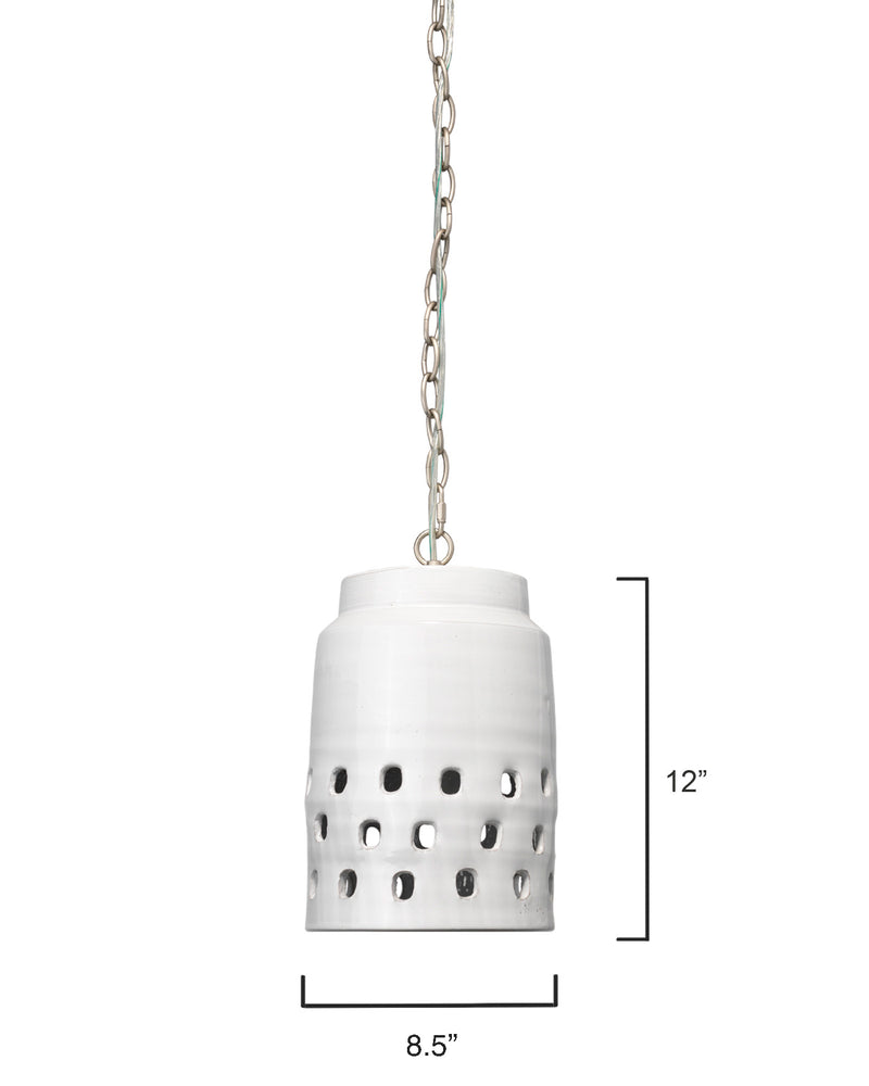 long perforated pendant