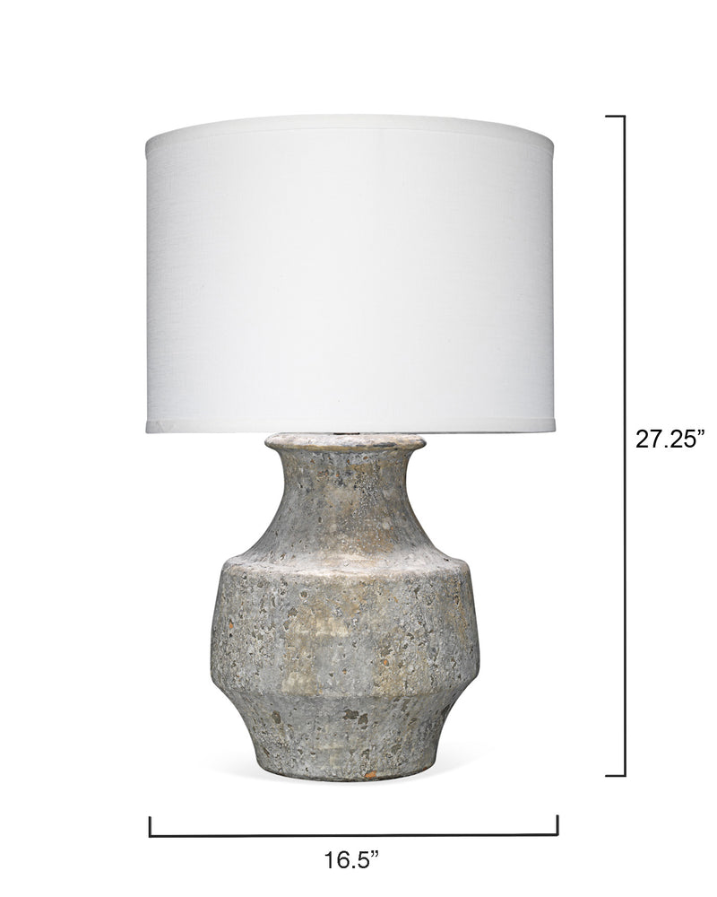 masonry table lamp - grey