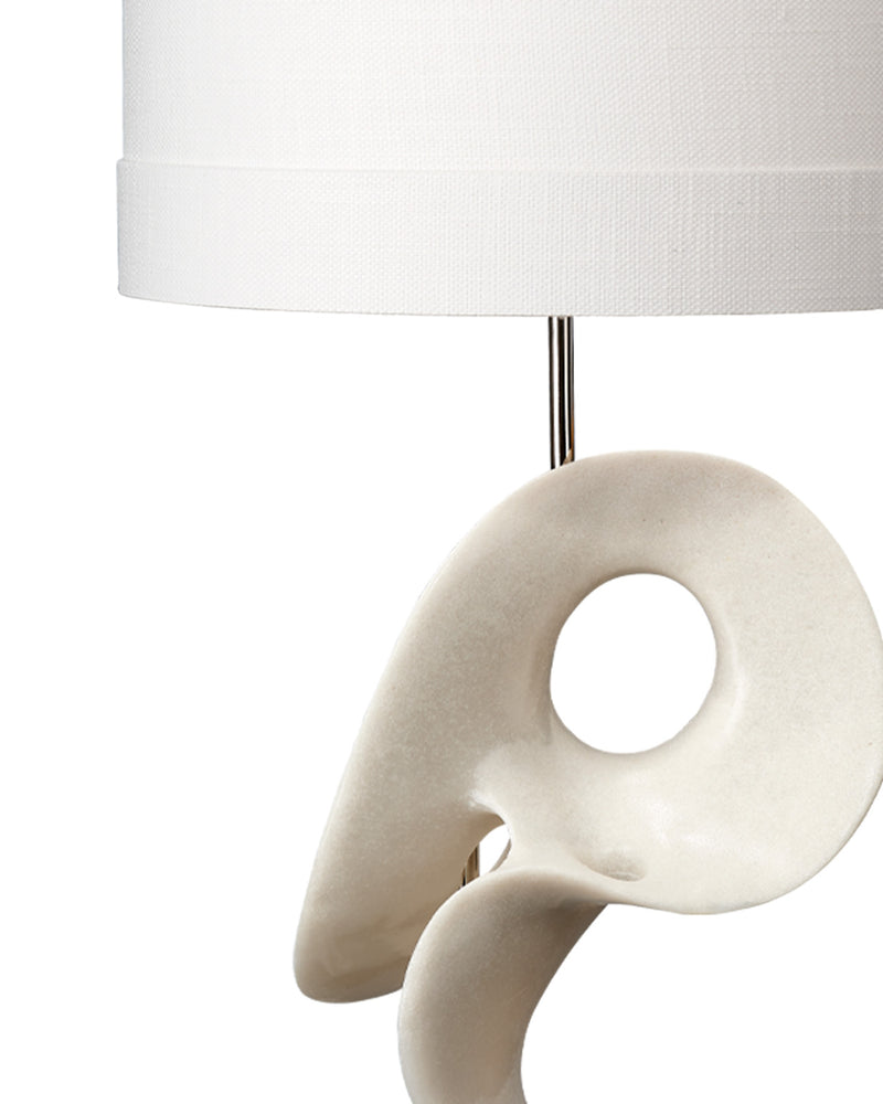 obscure table lamp - white