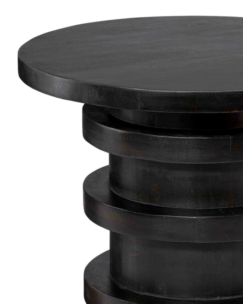 revolve side table - charcoal