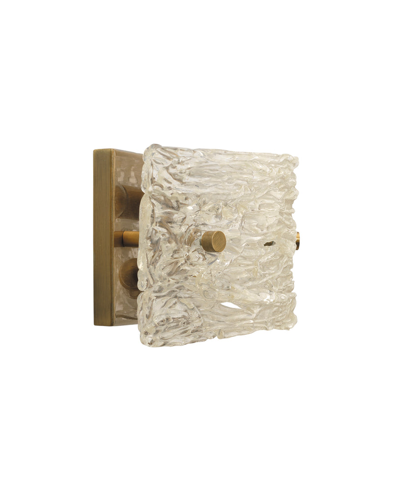 swan curved glass sconce - small