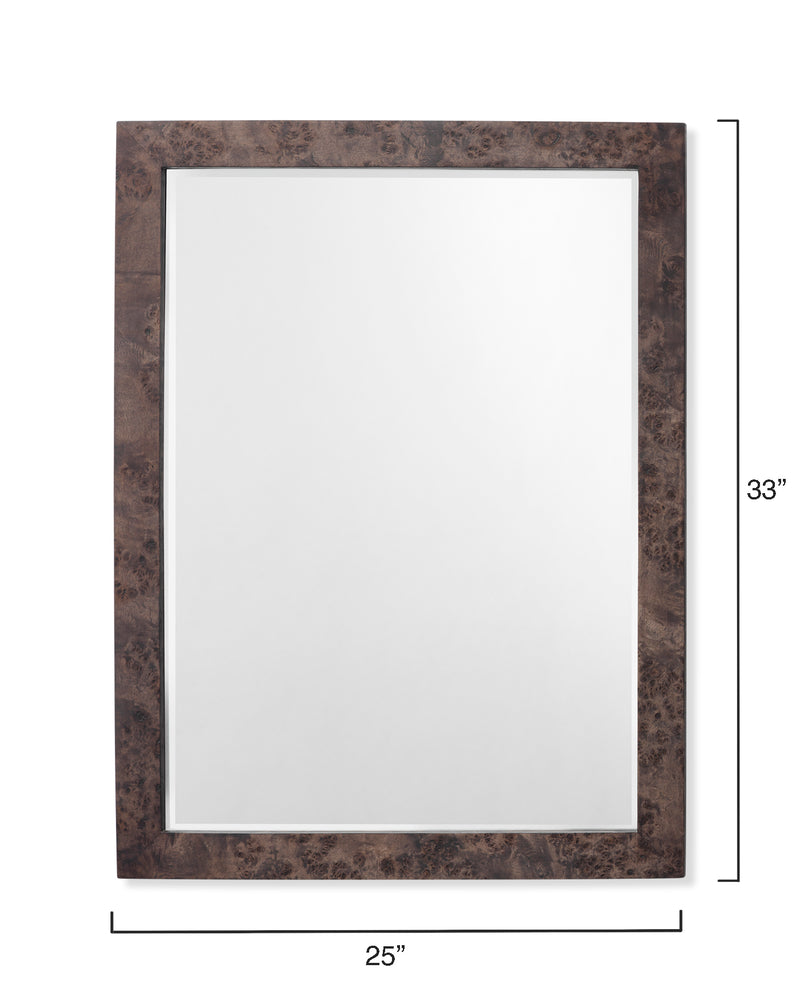 chandler rectangle mirror - charcoal