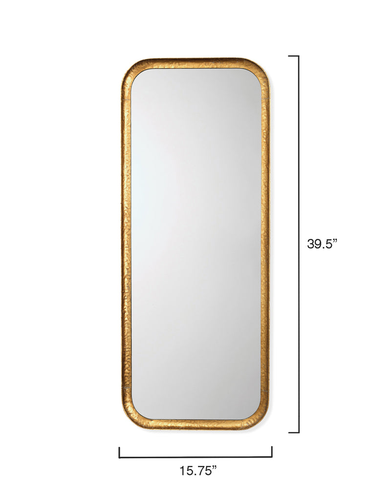capital rectangle mirror gold leaf