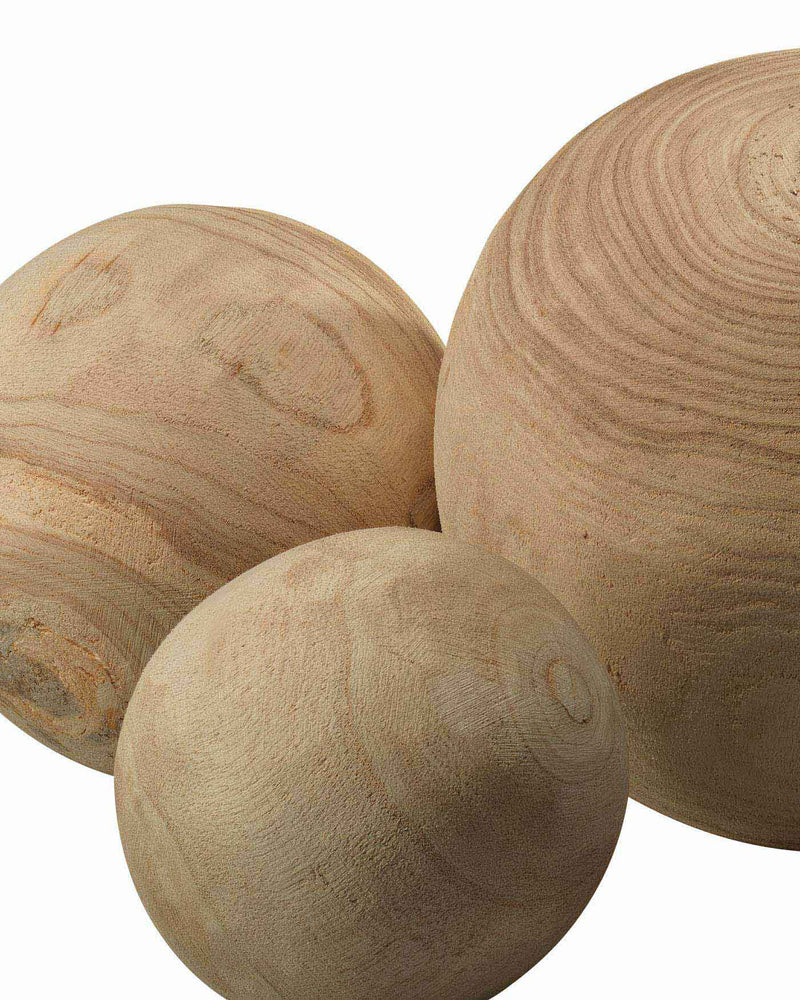 malibu wood balls (set of three)