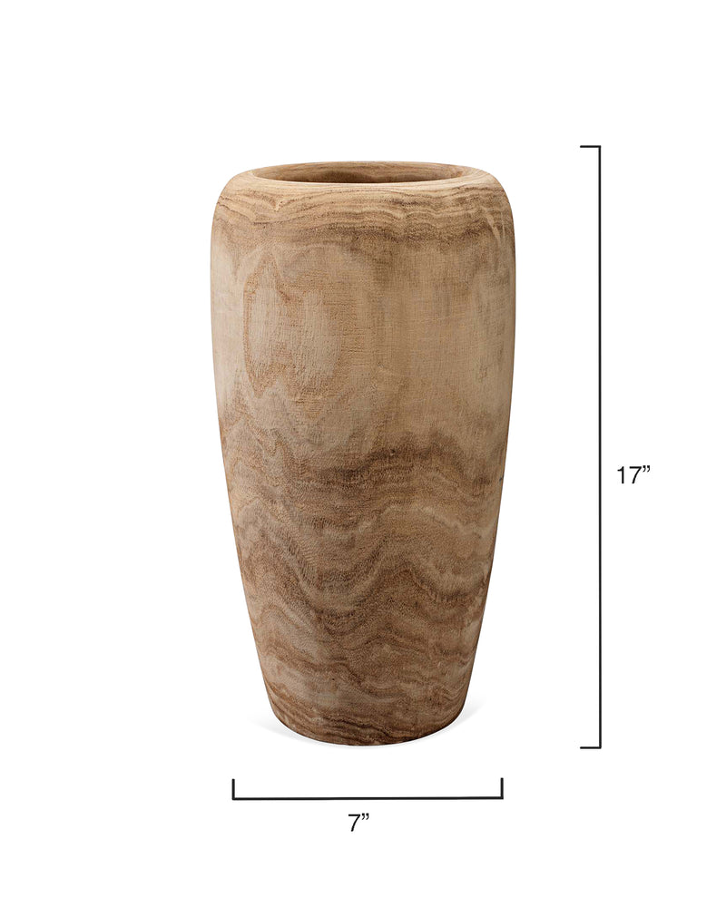 ojai small wooden vase