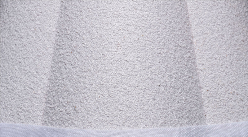 boucle scalloped lamp shade