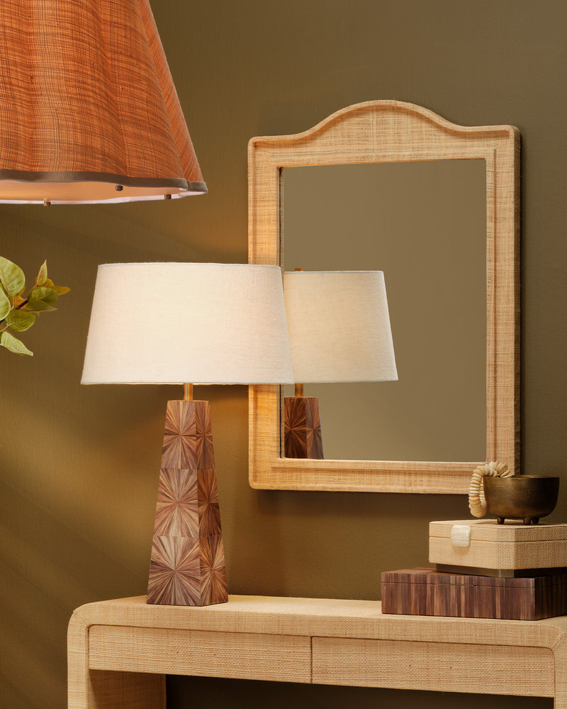 Gold palm table lamp hotsell