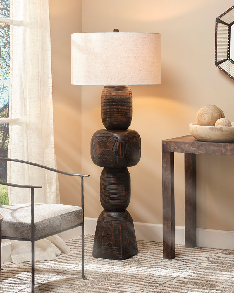totem floor lamp