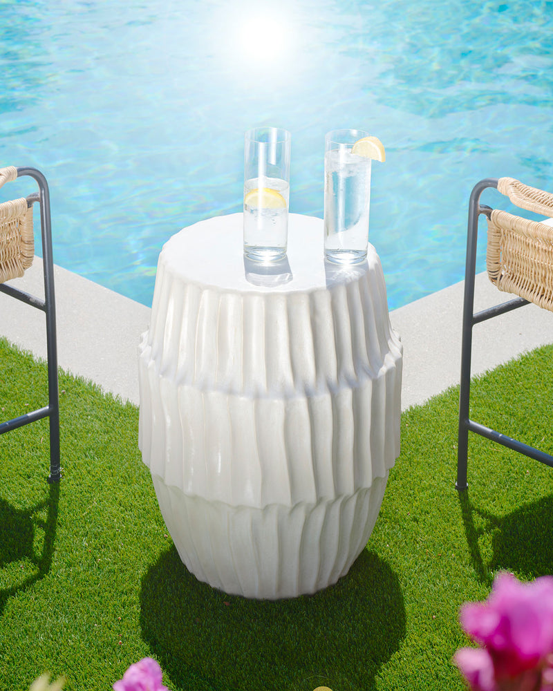 algae side table - white