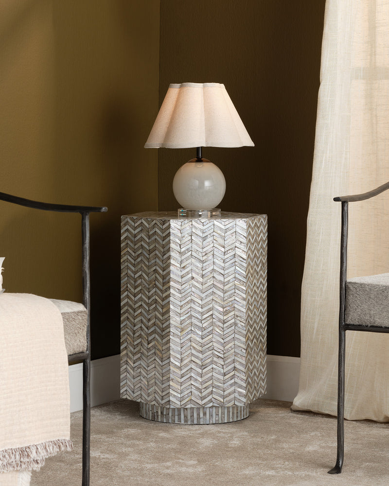 brando hexagon side table