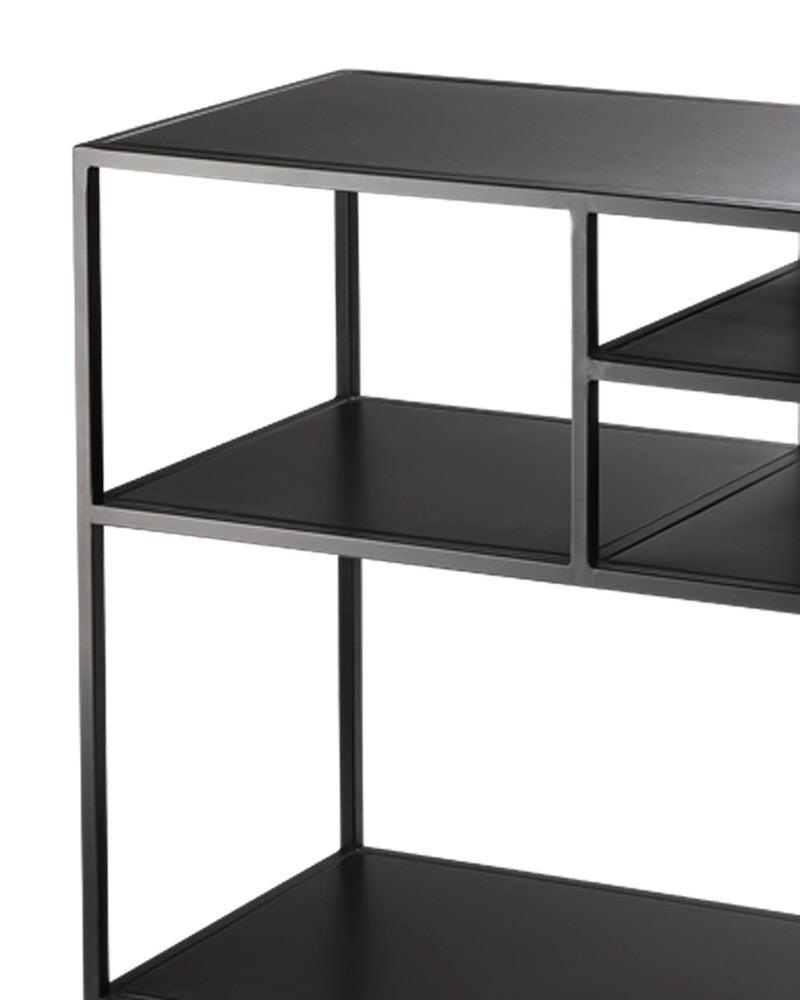 featured element shelved console | home decor