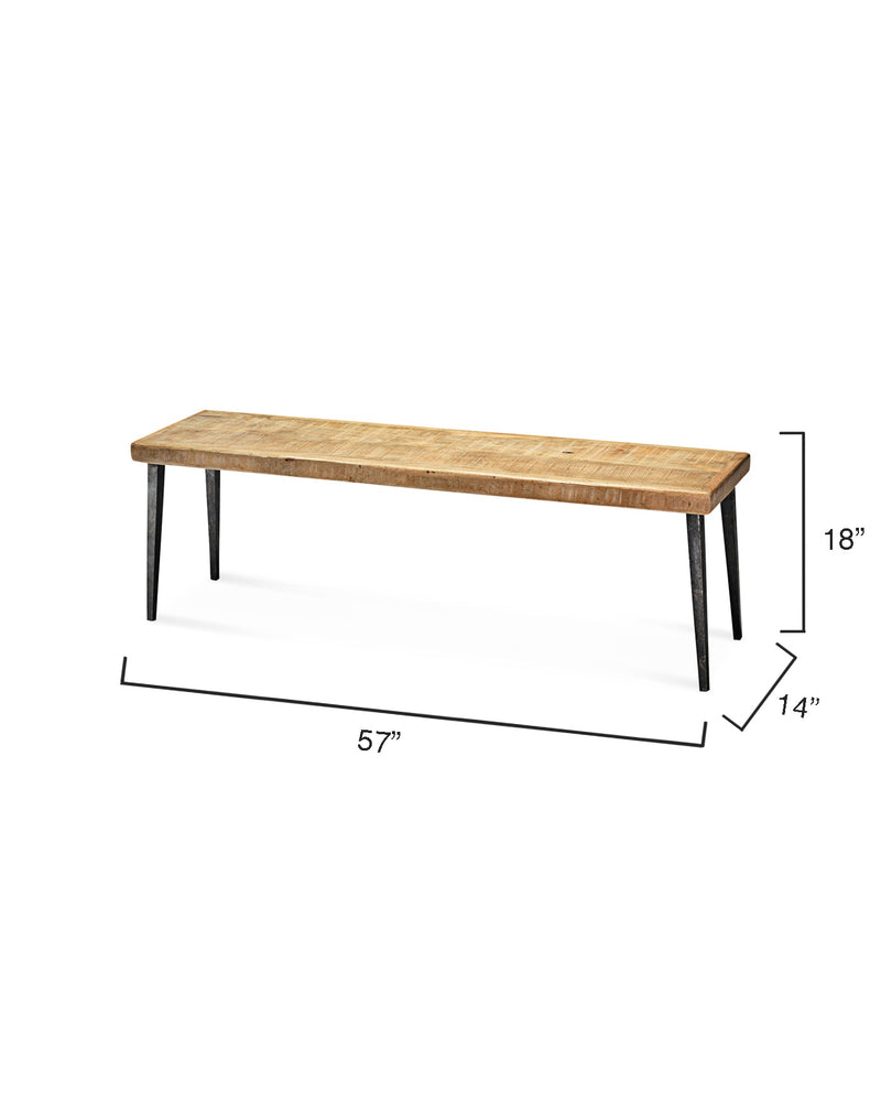 featured farmhouse bench natural | home decor