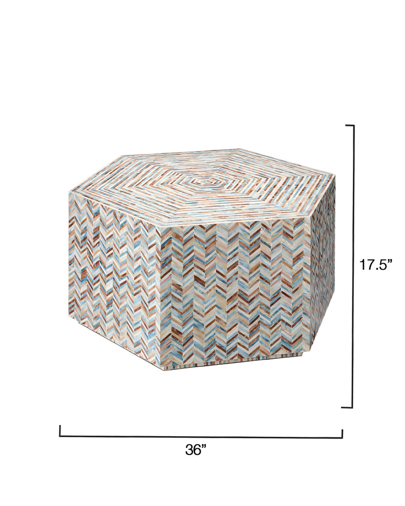 hepburn hexagon coffee table