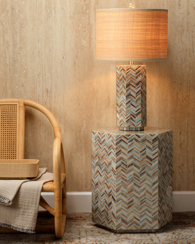 hepburn hexagon side table