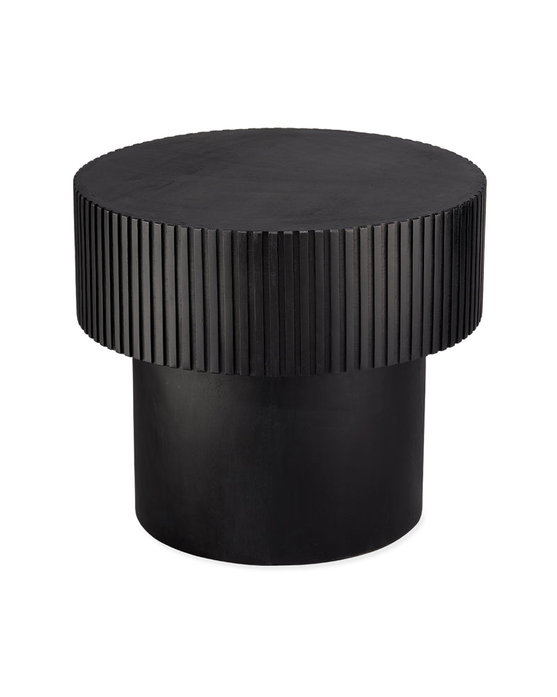 notch round side table