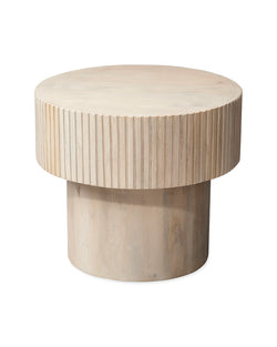 notch round side table