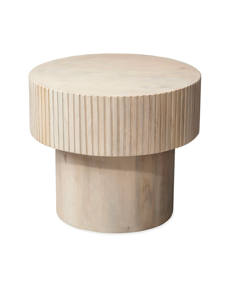notch round side table