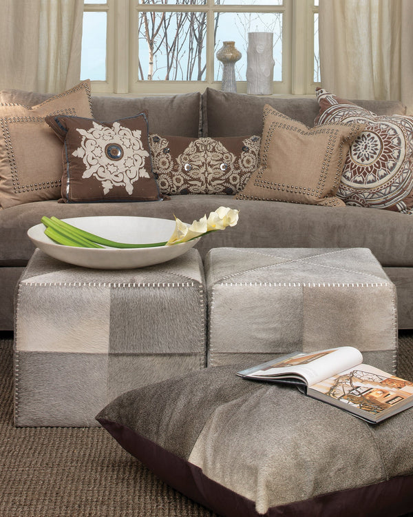 Featured Large Ottoman Grey | Home Decor