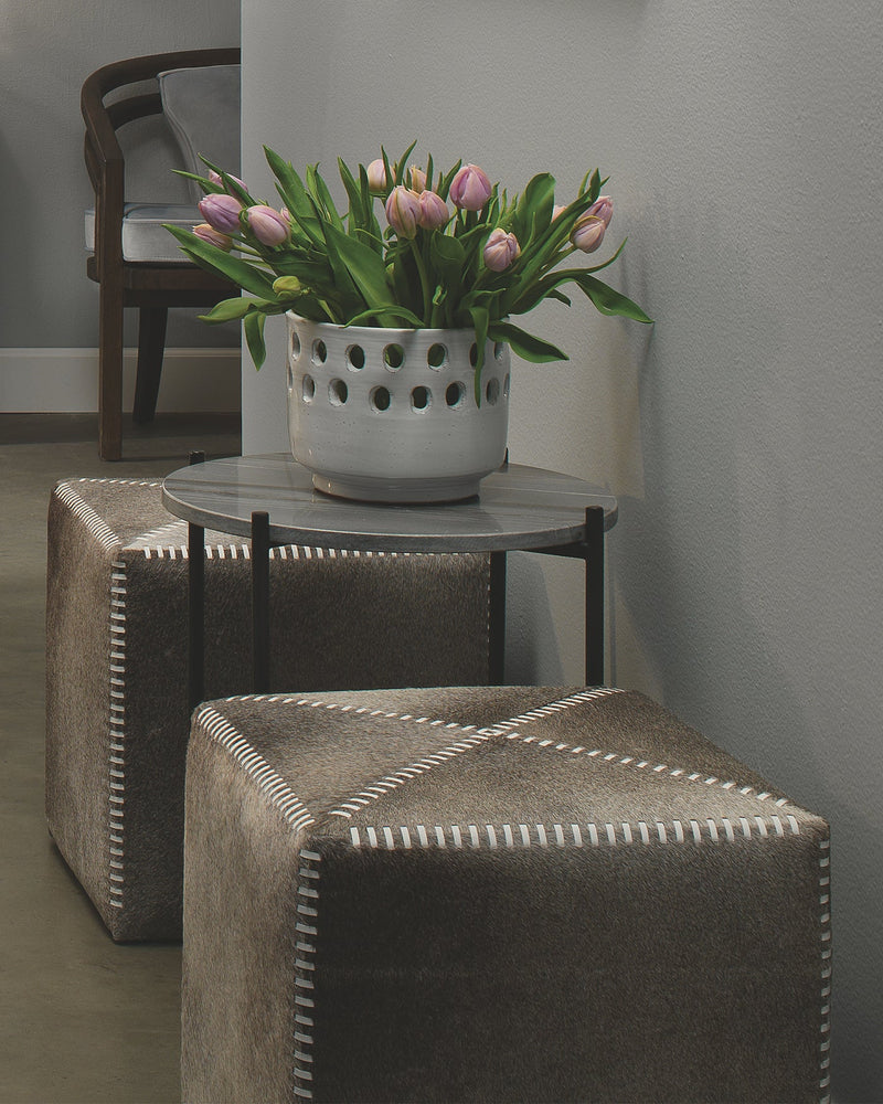 featured small ottoman grey | home decor