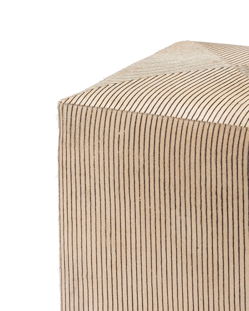 featured small pinstriped ottoman | home decor