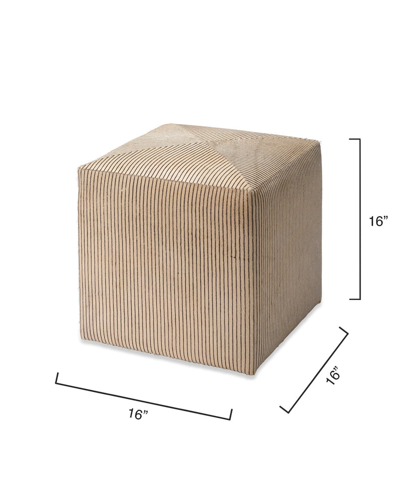 featured small pinstriped ottoman | home decor