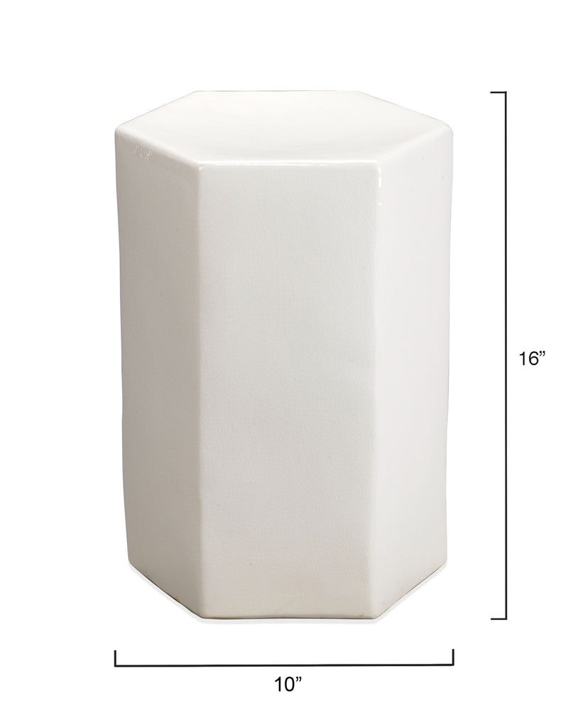 porto side table white - small