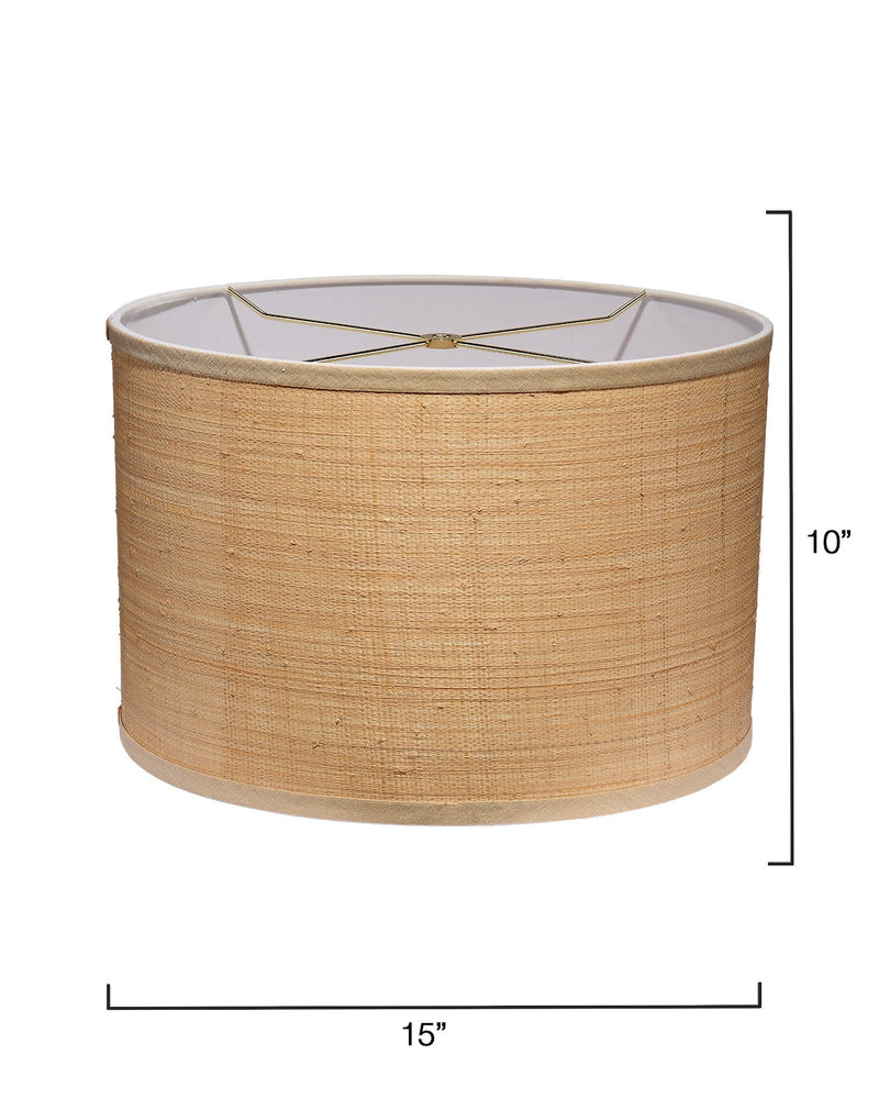 raffia drum shade