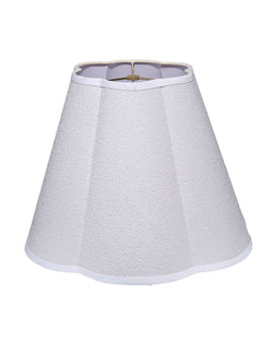 boucle scalloped lamp shade