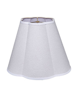 boucle scalloped lamp shade