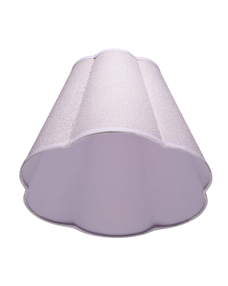 boucle scalloped lamp shade