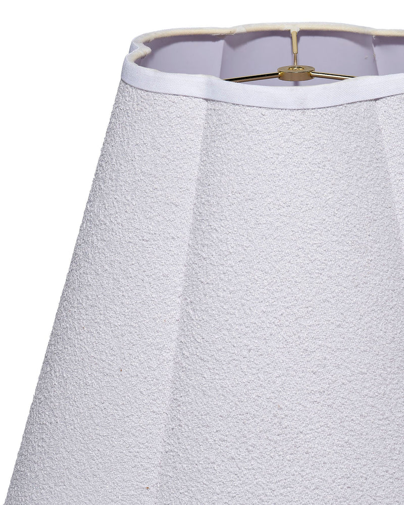 boucle scalloped lamp shade