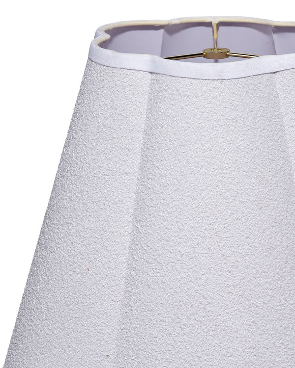 Boucle Scalloped Lamp Shade