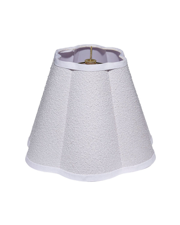 Boucle Scalloped Lamp Shade