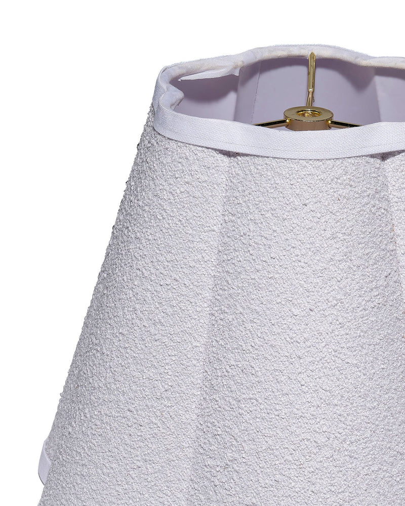boucle scalloped lamp shade