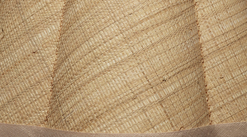 raffia scalloped lamp shade