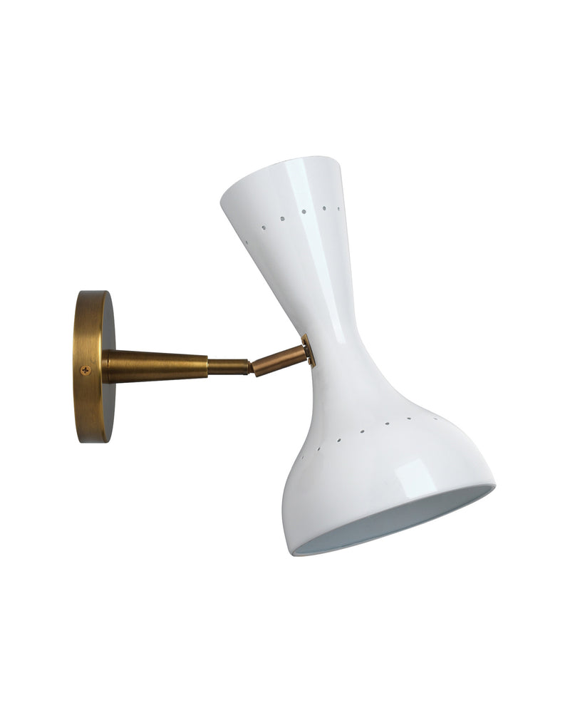 pisa wall sconce white