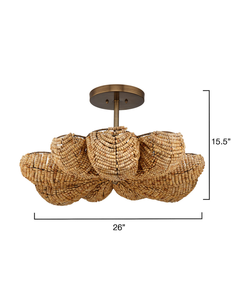anguilla semi-flush mount