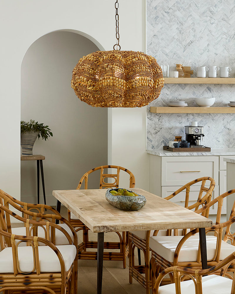 clamshell chandelier