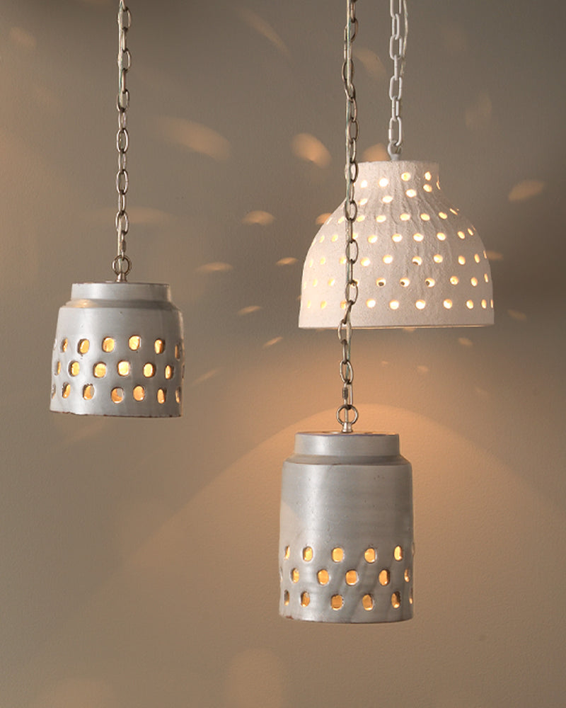 perforated pendant