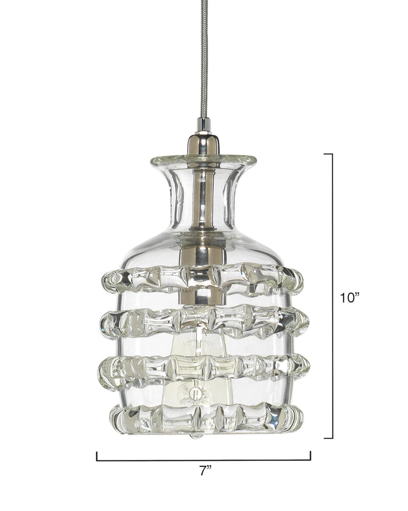 featured ribbon pendant clear | home decor