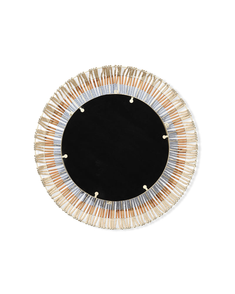native beaded mirror