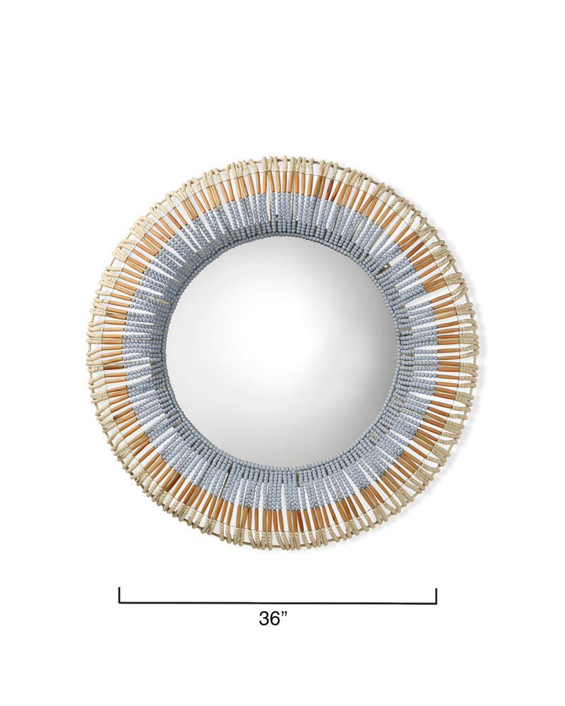 native beaded mirror