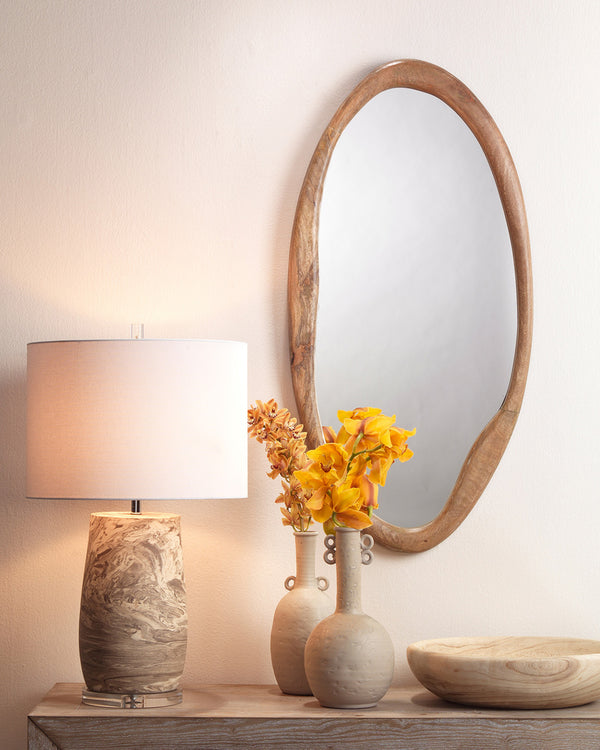 Organic Oval Mirror