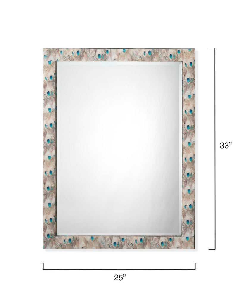 featured plume rectangle mirror | home decor