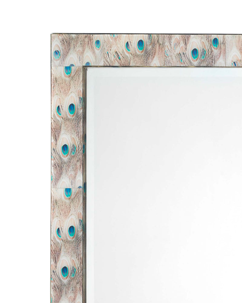 featured plume rectangle mirror | home decor