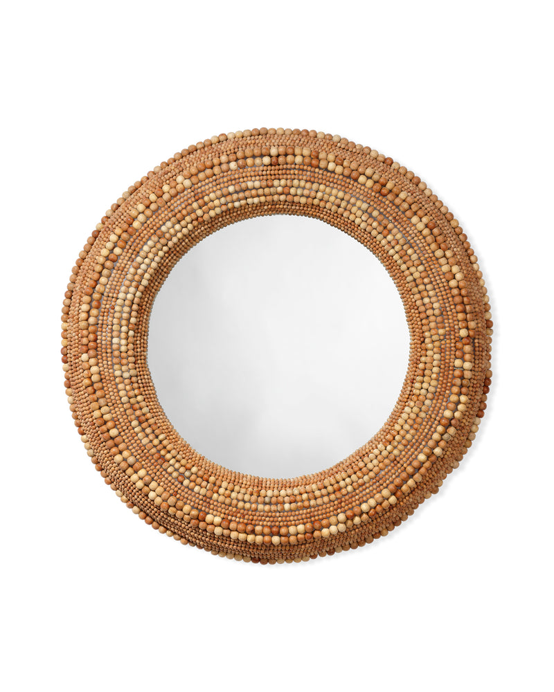 strand beaded mirror