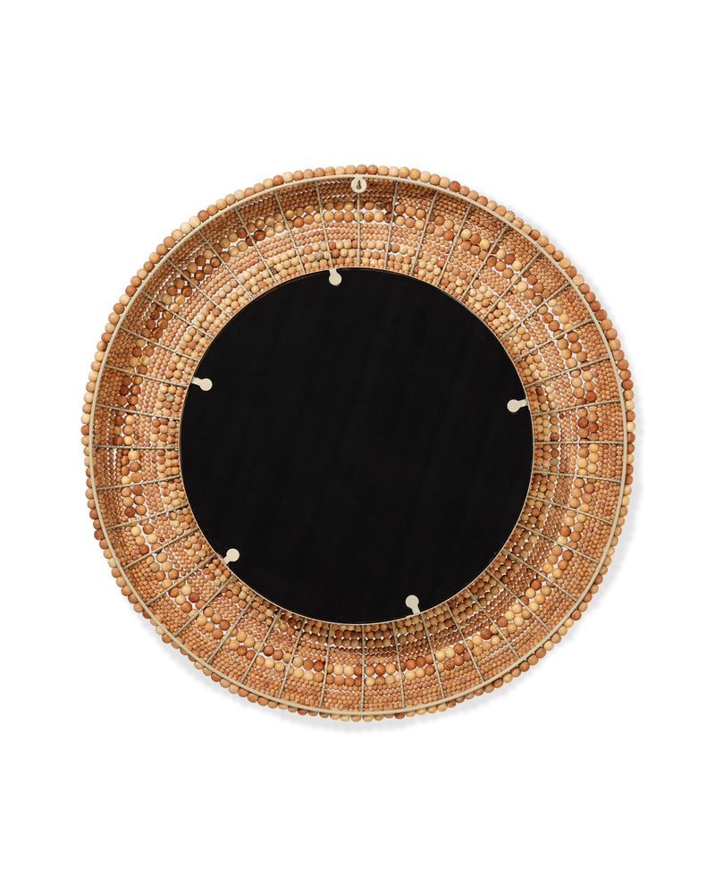 strand beaded mirror