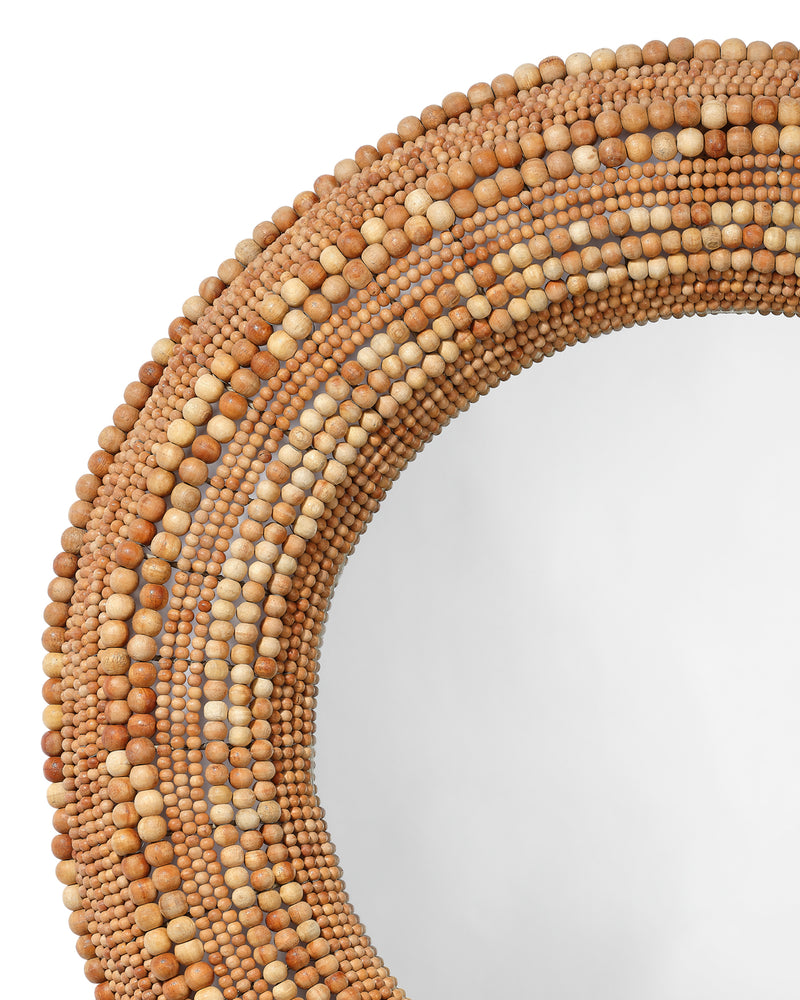 strand beaded mirror